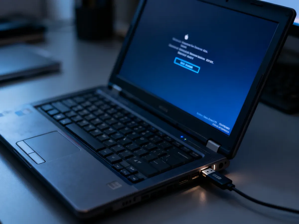 Laptop uruchamiany z pendrive’a przez menu rozruchowe