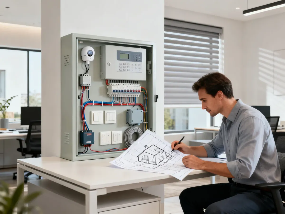 Planowanie instalacji inteligentnego domu przy projekcie budynku