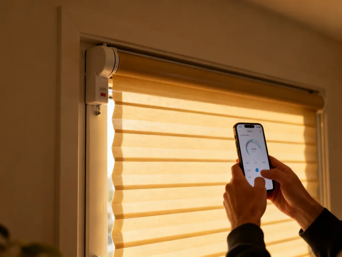 Konfiguracja i kalibracja elektrycznej rolety za pomocą smartfona