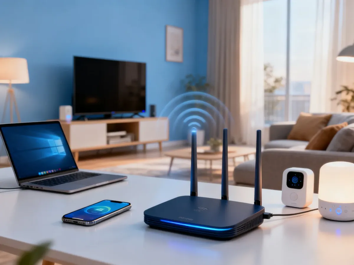 Router łączący bezprzewodowo różne urządzenia domowe