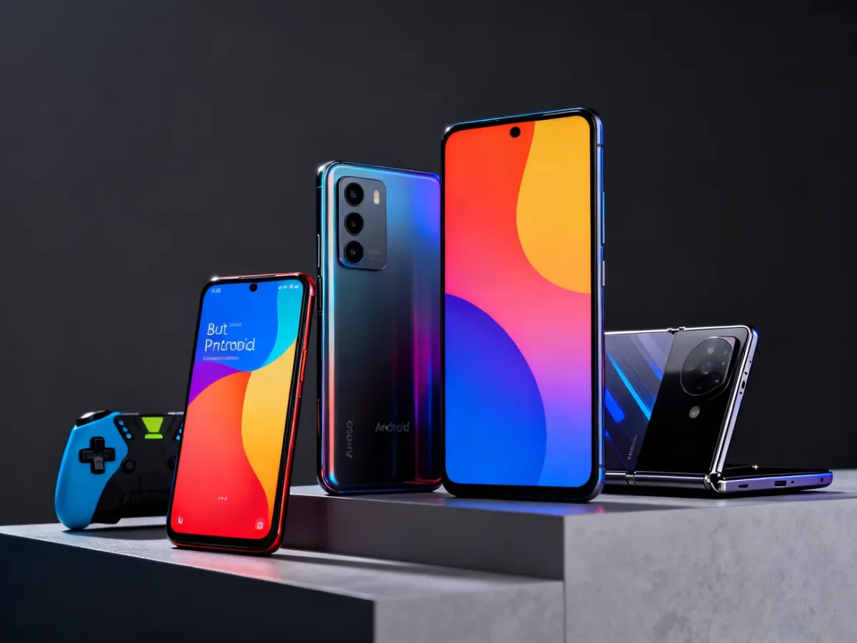 Różnorodne smartfony z systemem Android