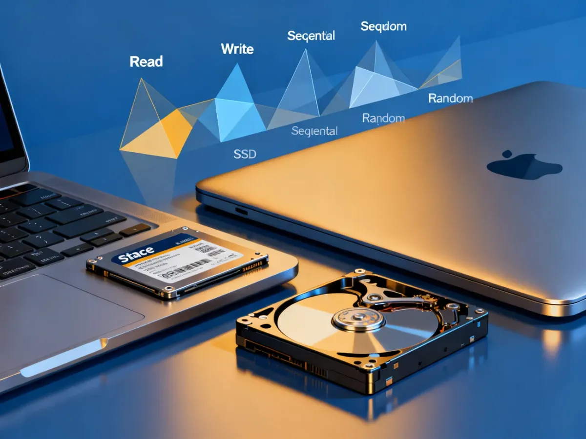 Porównanie dysku SSD i HDD oraz różnych rodzajów wydajności