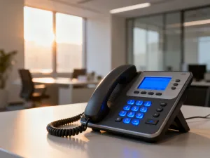 Dłoń trzymająca smartfon z aplikacją do sterowania roletami w nowoczesnym salonie z automatycznymi żaluzjami.