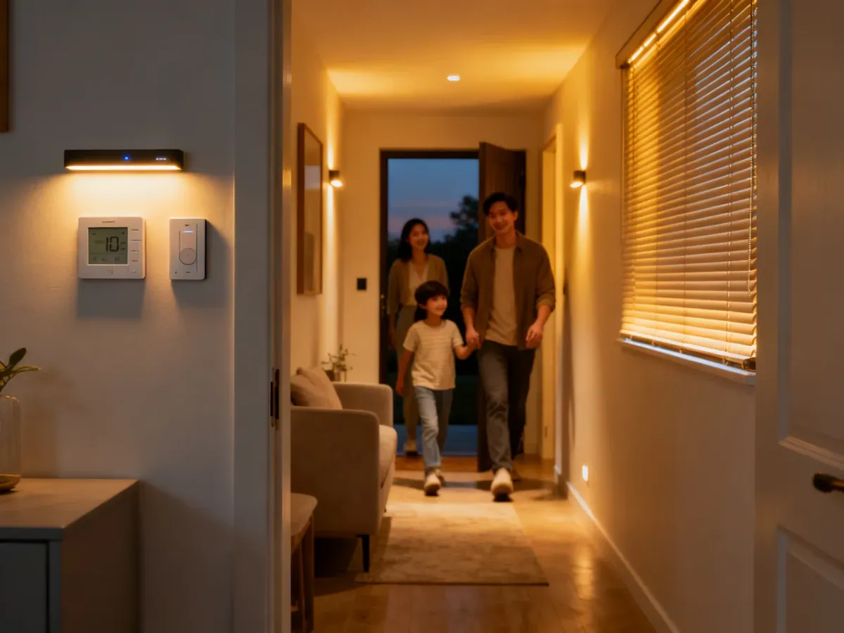 Automatyzacja smart home reagująca na powrót domowników